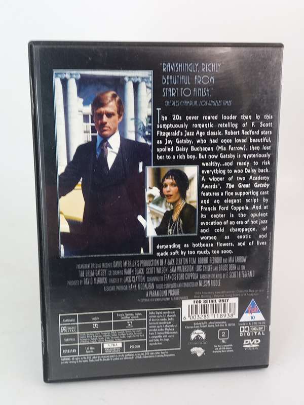 The Great Gatsby DVD - Robert Redford & Mia Farrow