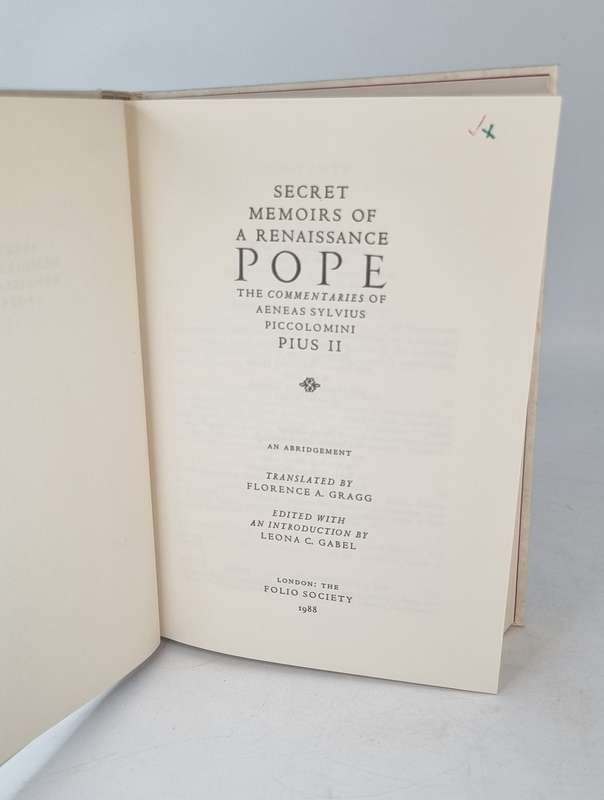 Secret Memoirs of a Renaissance Pope - The Commentaries of Aeneas Sylvius Piccolomini Pius II