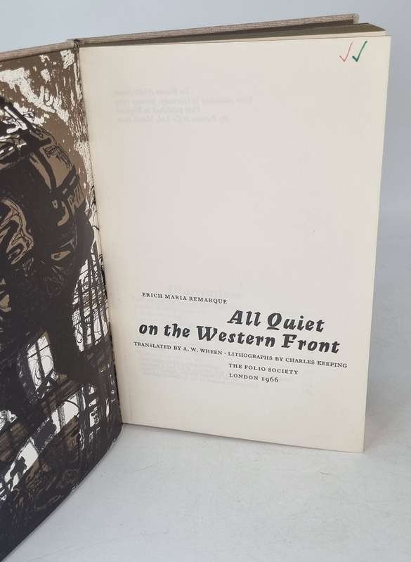 All Quiet on the Western Front - Erich Maria Remarque | Folio Society