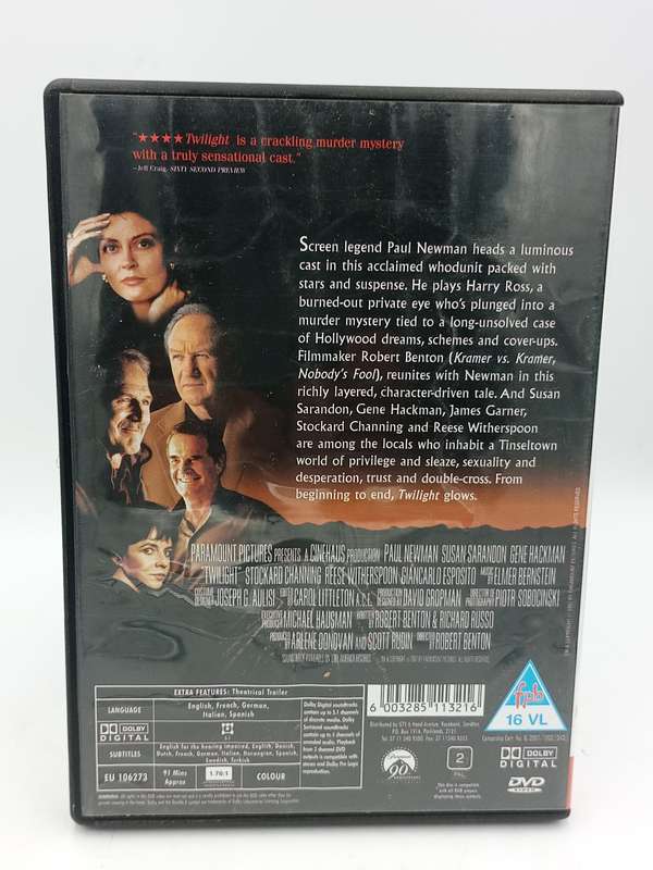 Twilight DVD - Paul Newman, Susan Sarandon & Gene Hackman