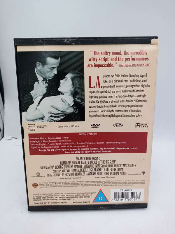 The Big Sleep DVD - Humphrey Bogart & Lauren Bacall