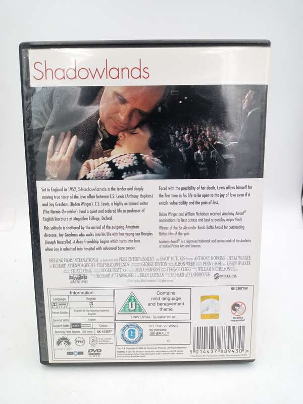 Shadowlands DVD