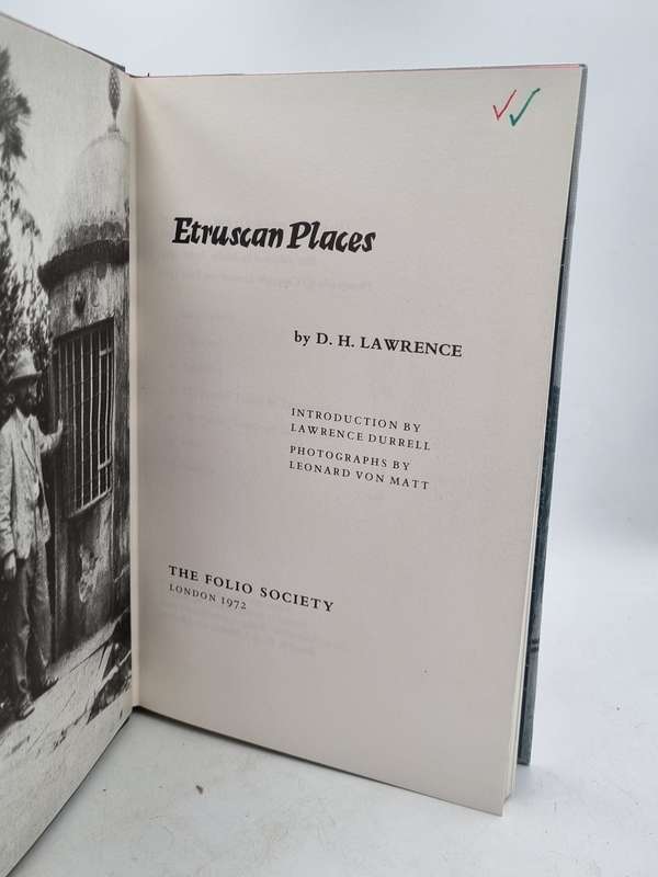Etruscan Places - D H Lawrence | Photographs by Leonard Von Matt | Folio Society