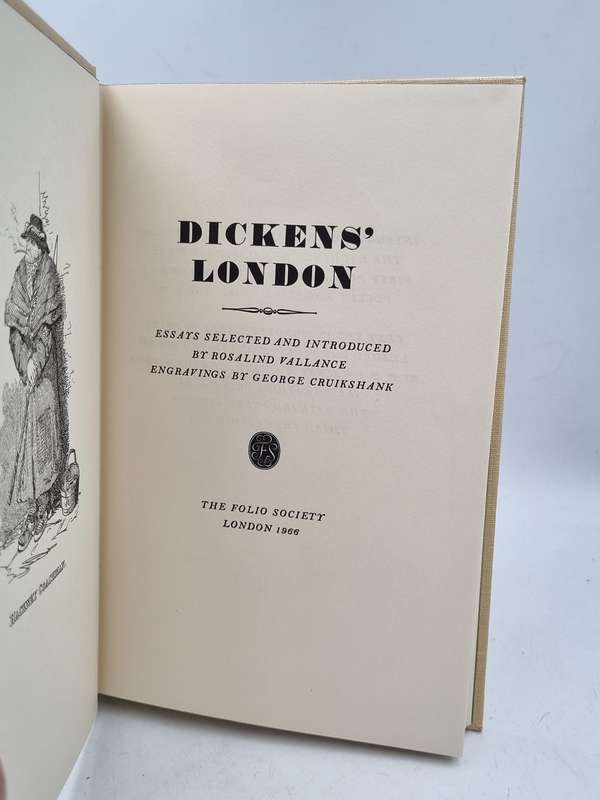 Dickens' London - Essays Selected by Rosalind Vallance, Engravings by George Cruikshank
