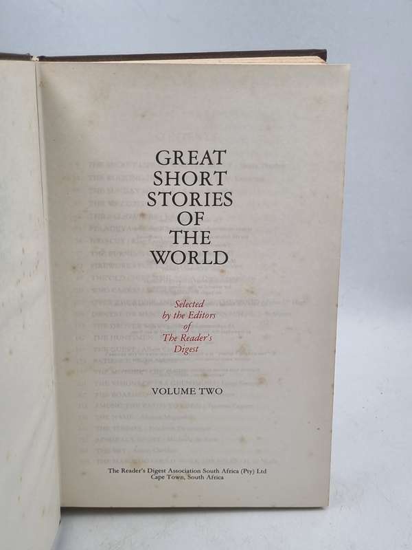 Great Short Stories of the World - Reader's Digest | Volumes 1 and 2