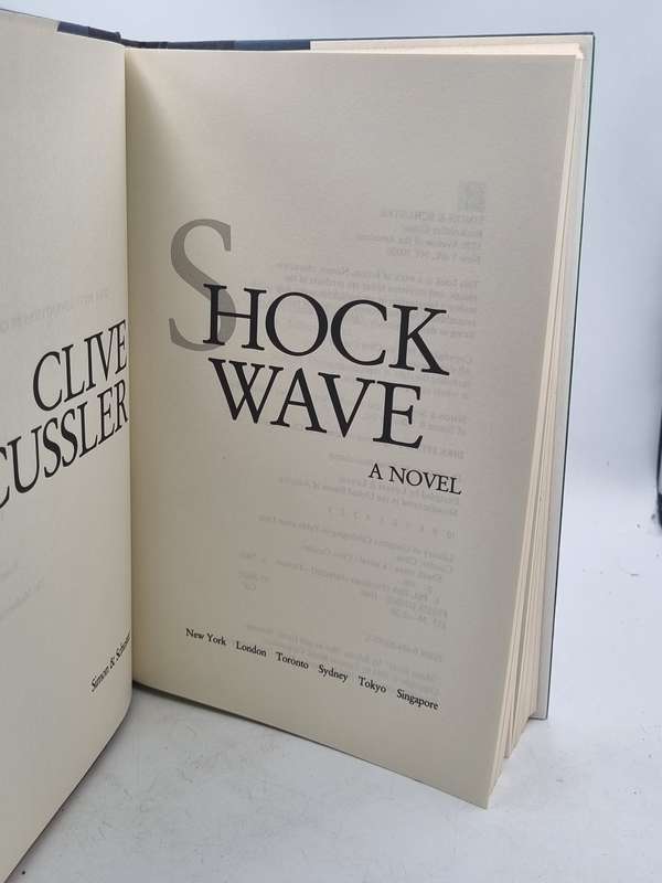 Shock Wave - Clive Cussler | Large Format Hard Cover First Edition 1996