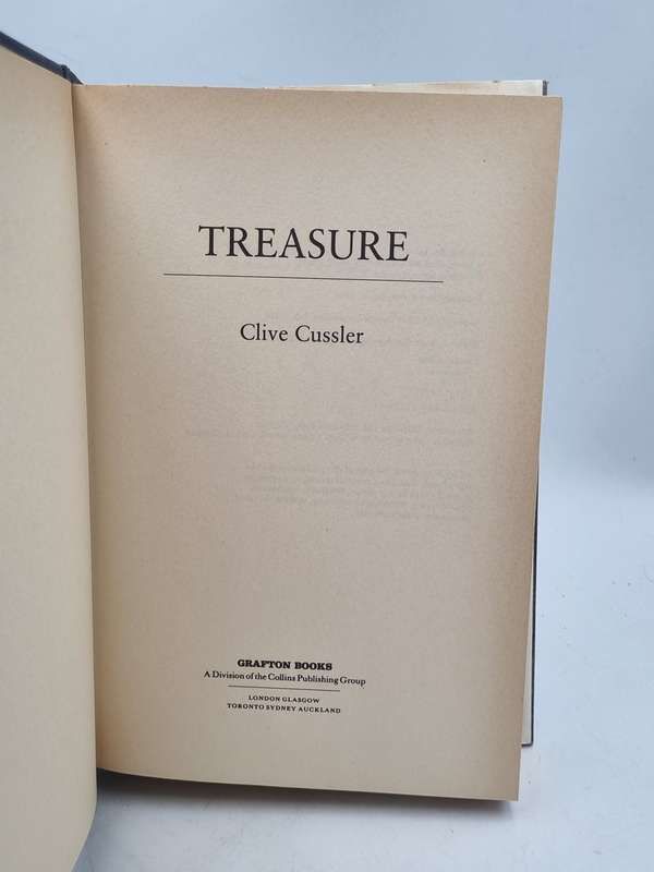 Treasure - Clive Cussler | Large Format Hardcover | Possibly First British Edition 1988