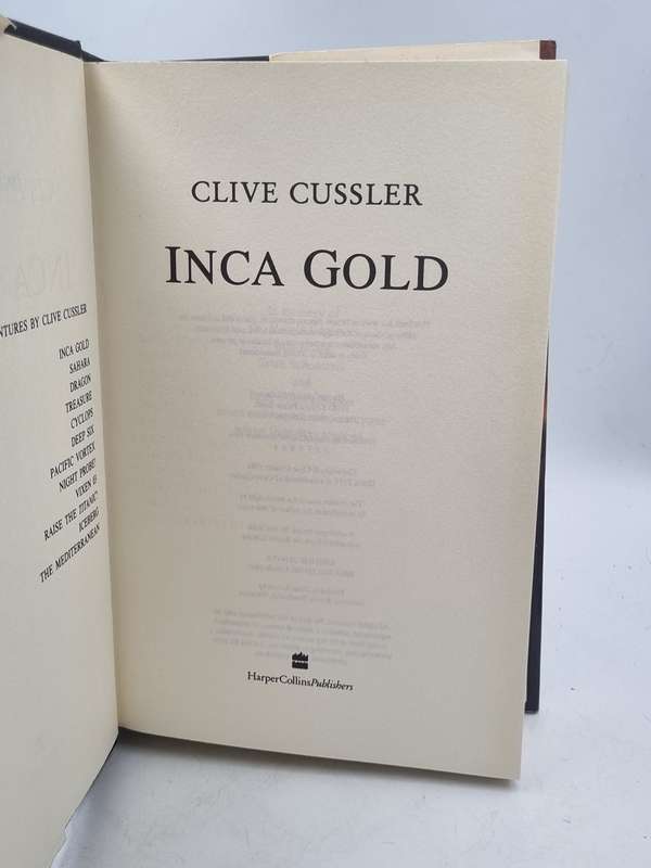 Inca Gold - Clive Cussler | Large Format Hardcover 1994 Edition