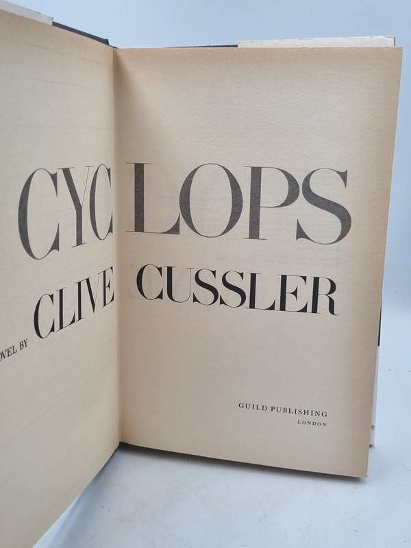 Cyclops - Clive Cussler | Large Format Hard Cover 1986 Edition