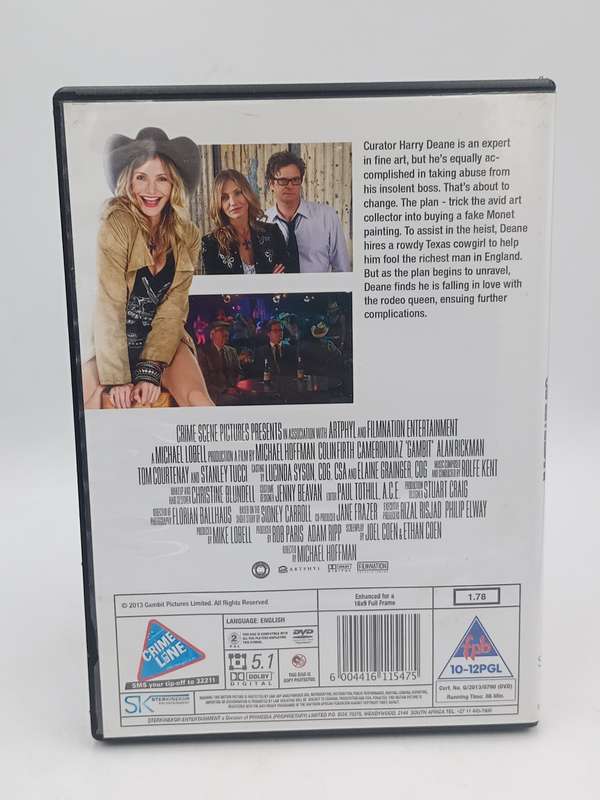 Gambit DVD - Colin Firth, Cameron Diaz & Alan Rickman
