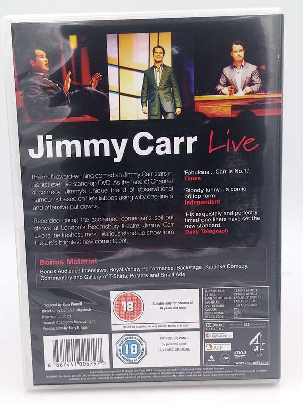 Jimmy Carr Live DVD