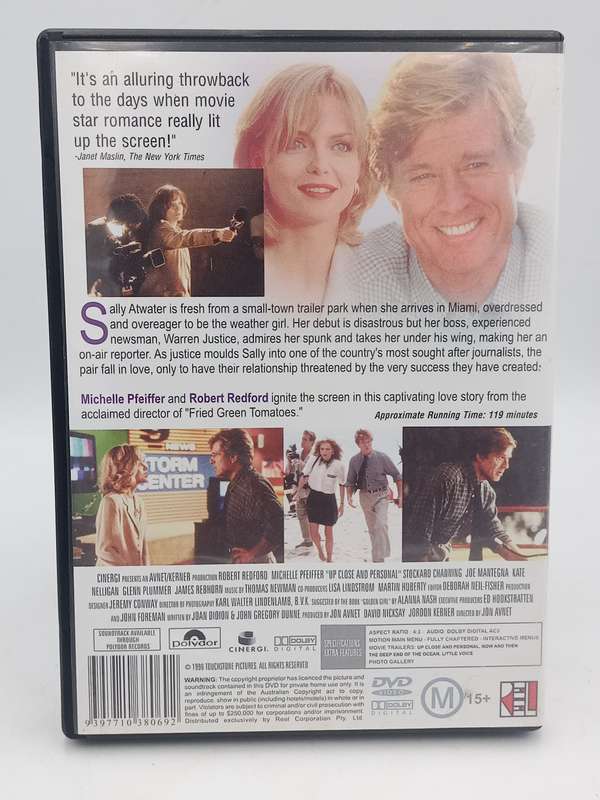 Up Close & Personal DVD - Robert Redford & Michelle Pfeiffer