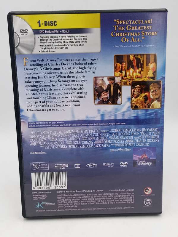 A Christmas Carol DVD - Jim Carrey