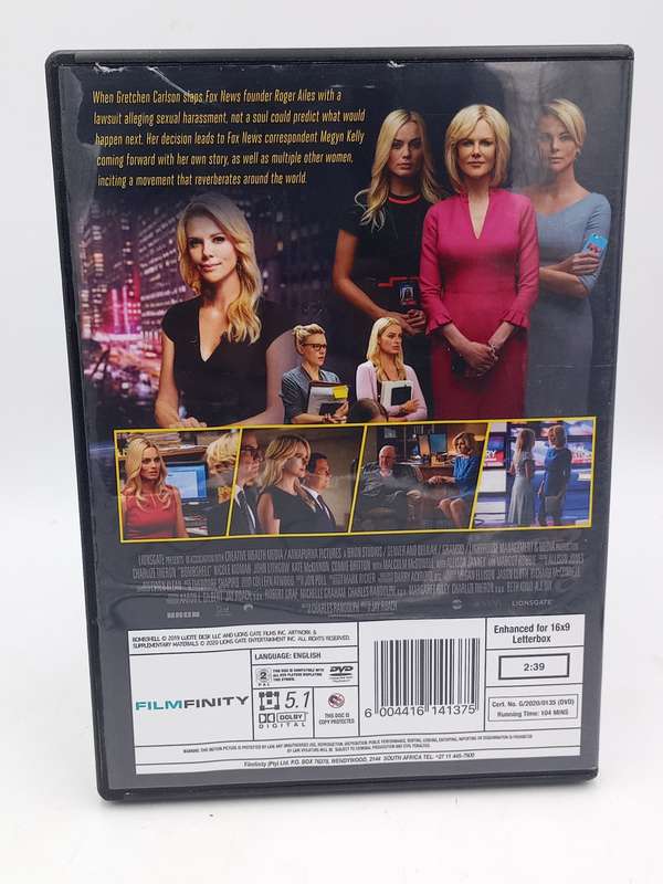 Bombshell DVD - Charlize Theron, Nicole Kidman & Margot Robbie