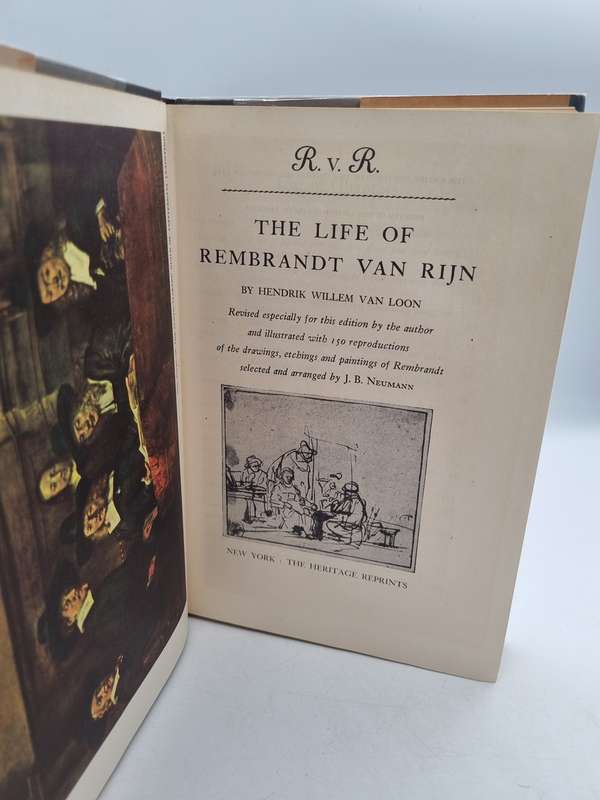 R.V. R. The Life of Rembrandt Van Rijn by Hendrik Willem Van Loon 1939 | Rembrandt Illustrations