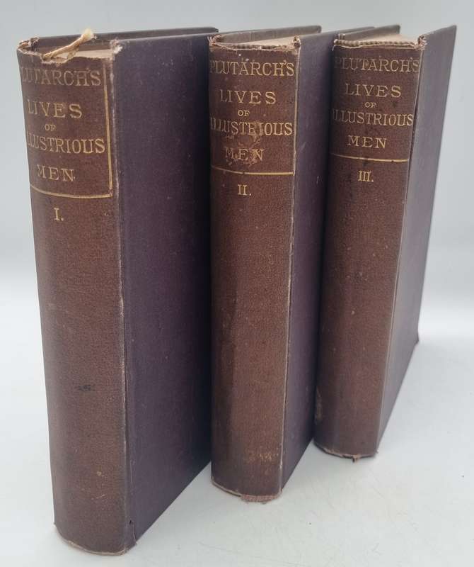 Plutarch`s Lives of illustrious Men - Vol 1, 2 & 3 by John Dryden