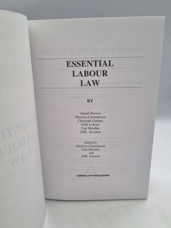 Essential Labour Law Volume 1 2nd Edition