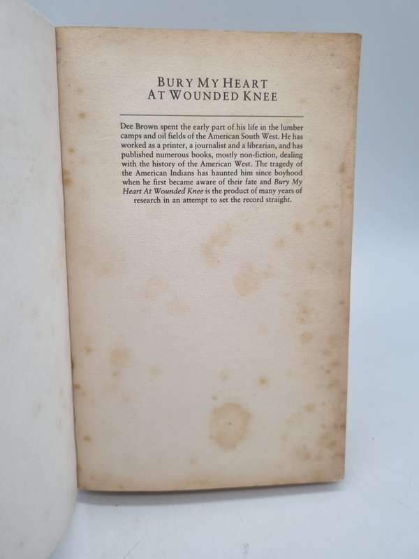 Bury My Heart at Wounded Knee: An Indian History of the American West