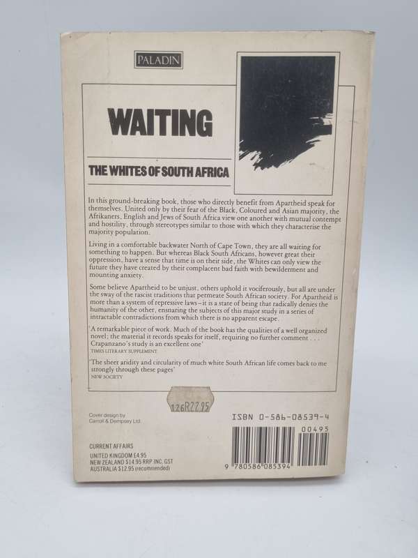 Waiting - Vincent Crapanzano | The Whites of South Africa