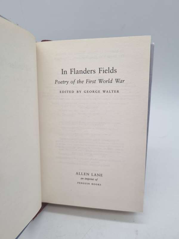In Flanders Field : Poetry of the First World War |  2004
