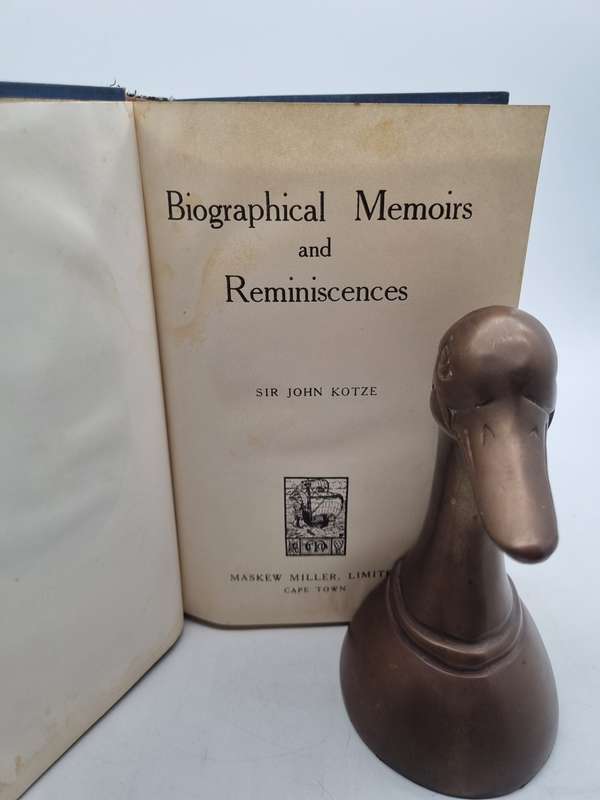 Biographical Memoirs and Reminiscences Sir John Kotze | Damaged Good Reading Copy