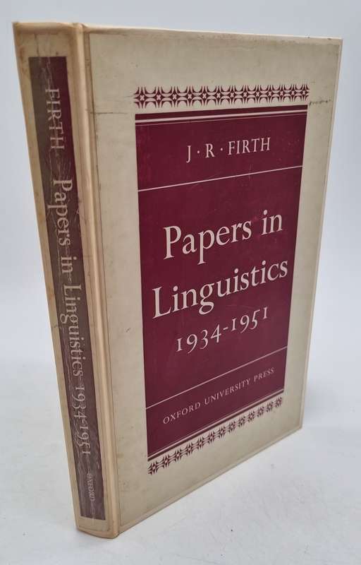 Papers in Linguistic 1934-1951 by JR Firth | Oxford Univ Press