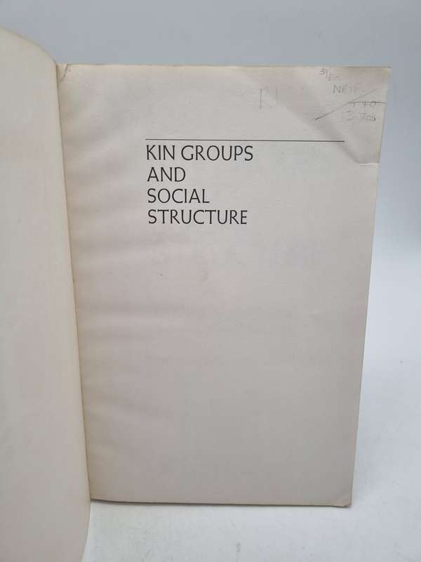 Kin Groups and Social Structure by Roger M Keesing