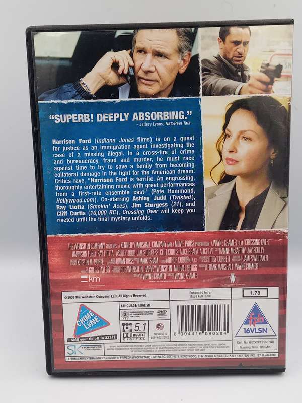 Crossing Over DVD - Harrison Ford