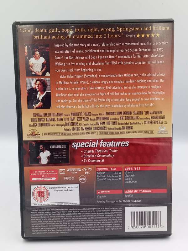 Dead Man Walking DVD - Susan Sarandon & Sean Penn