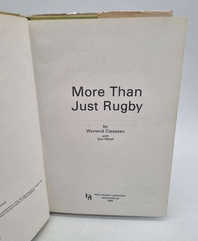 Wynand Claassen ~ More than just Rugby | First Edition 1985