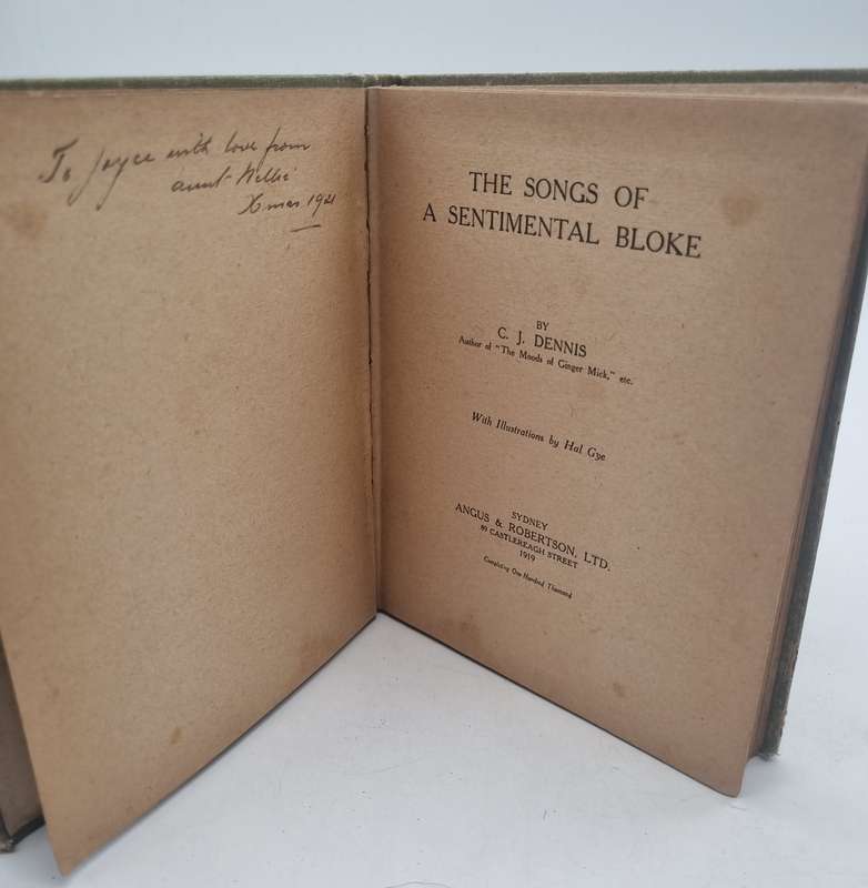 The Sentimental Bloke by C.J. Dennis 1919
