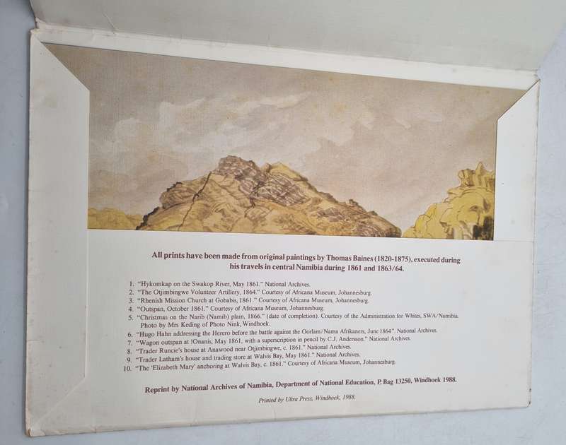 Namibia In The 1860s As Seen And Painted By Thomas Baines