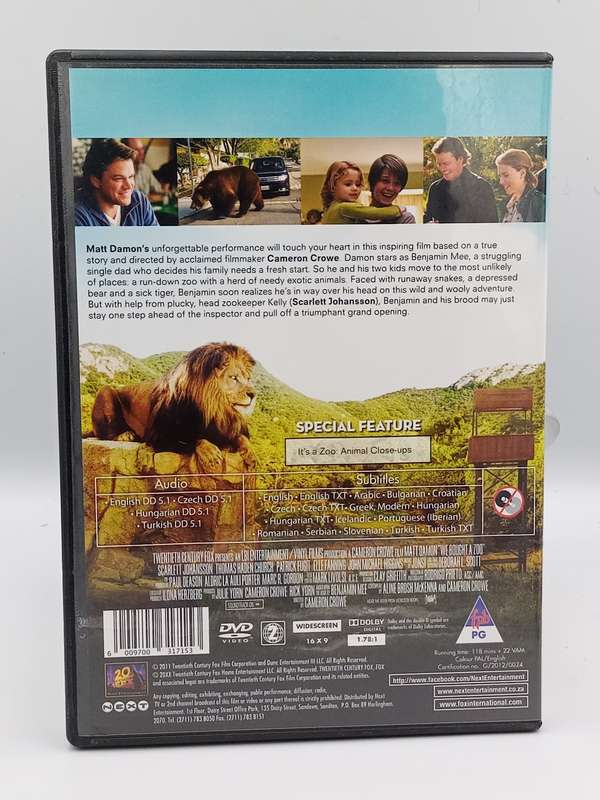 We Bought a Zoo DVD - Matt Damon & Scarlett Johansson
