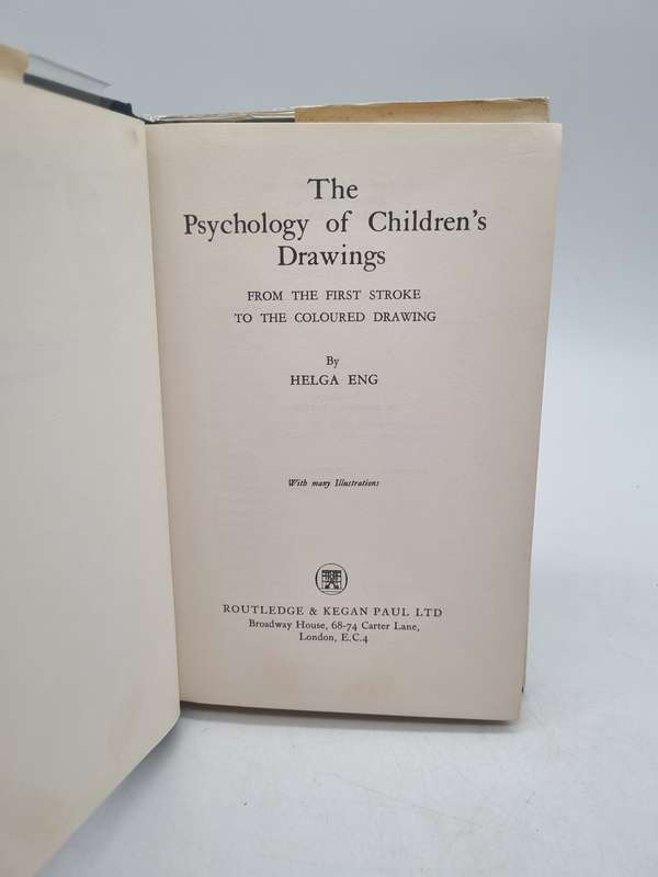 The Psychology of Children's Drawings: From the First Stroke to the Coloured Drawing - Helga Eng