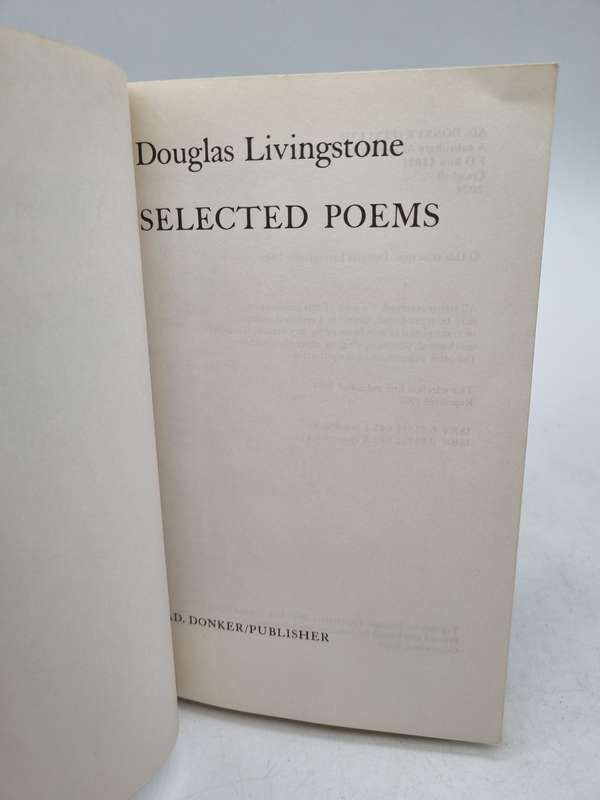 Selected Poems - Douglas Livingstone
