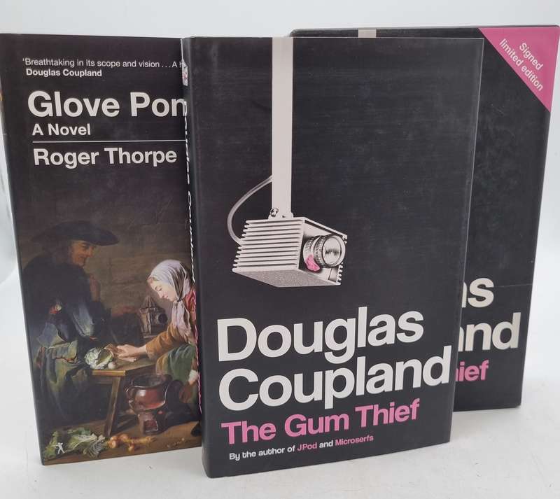 The Gum Thief Signed Limited Edition by Douglas Coupland and & Glove Pond by Roger Thorpe Box Set
