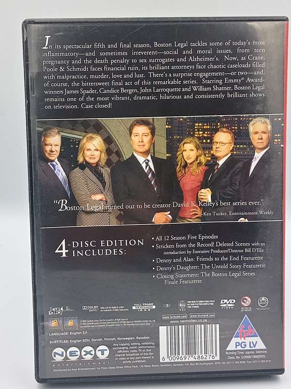 Boston Legal Season Five DVDs