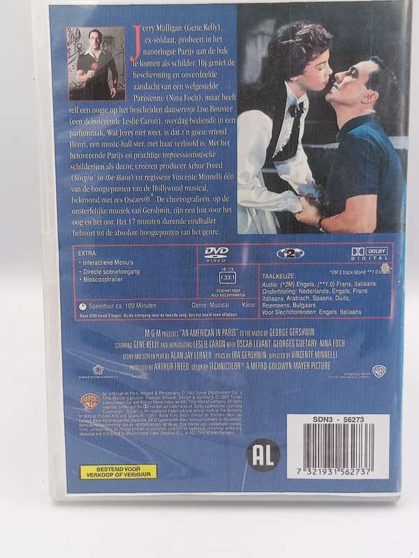 An American in Paris DVD - Gene Kelly, Leslie Caron