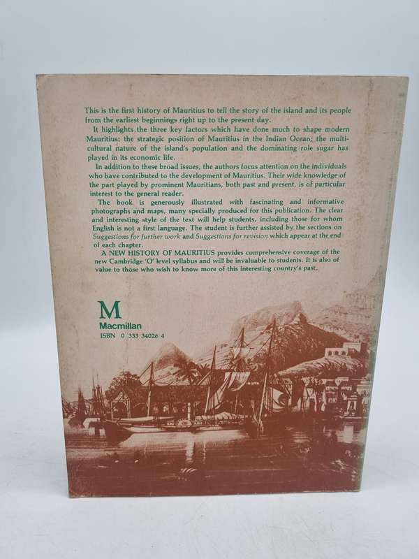 A New History of Mauritius by John Addison & K. Hazareesingh