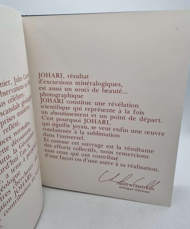 Johari - Minéraux du Shaba Méridonional ~ Gécamines Company