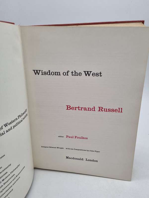 Wisdom Of The West: A Historical Survey Of Western Philosophy ~ Bertrand Russell