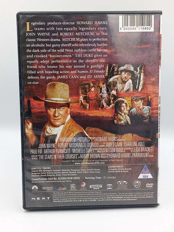 El Dorado DVD - John Wayne, Robert Mitchum & James Caan