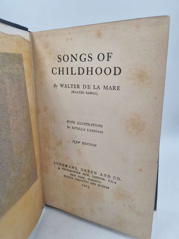 Songs of Childhood by Walter De La Mare  1923  | Estella Canziani Illustrations
