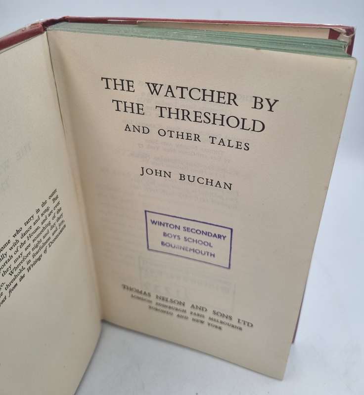 The Watcher By The Threshold And Other Tales ~ John Buchan | Thomas Nelson, Edinburgh, 1951