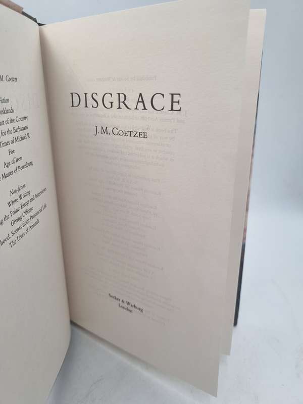 Disgrace - JM Coetzee | Hard cover