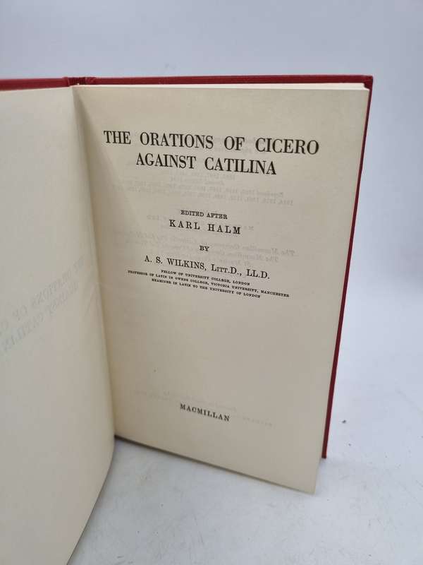 The Orations of Cicero Against Catilina by  AS Wilkins
