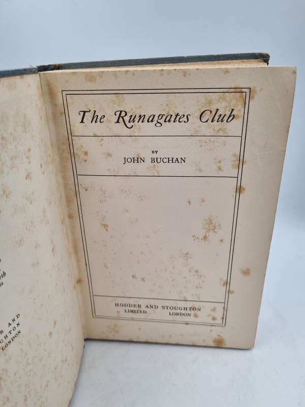 The Runagates Club by John Buchan|  Hodder and Stoughton, 1928
