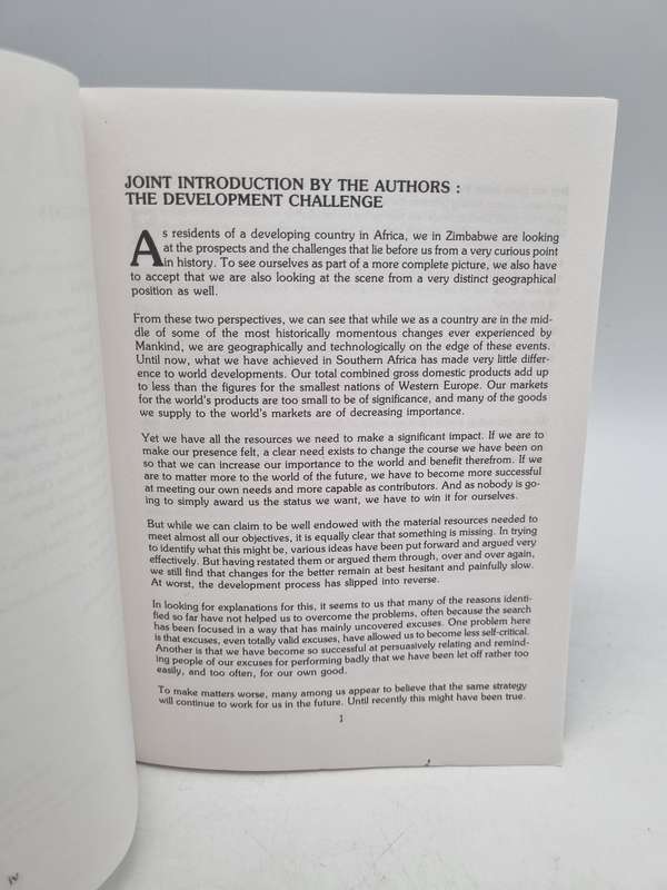 Zimbabwe: Facing the Facts ~ An Economic Dialogue between Eric Bloch and John Robertson 1996