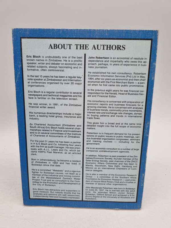 Zimbabwe: Facing the Facts ~ An Economic Dialogue between Eric Bloch and John Robertson 1996