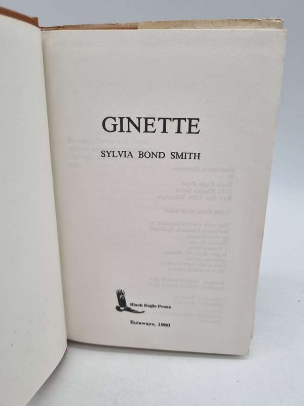 Ginette by Sylvia Bond Smith | Zimbabwe Novel re the Bush War | Very Scarce